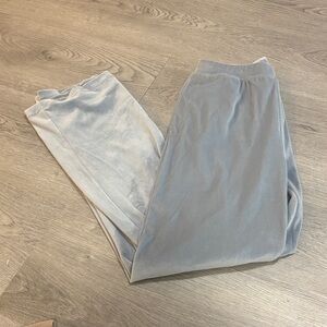 Alo Yoga Velour High Rise Glimmer Wide Leg Pants